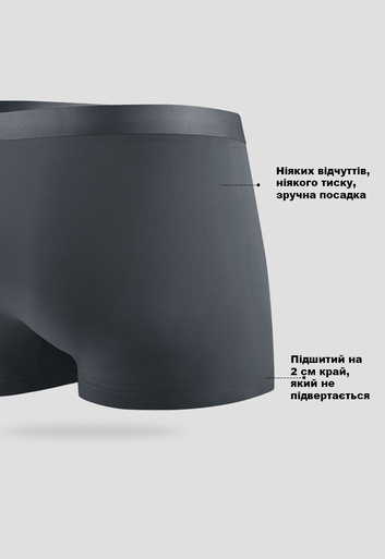 Набір трусів боксерів чоловічих Miiow M3-8302-24 XL 2 шт Світло-сірий/Темно-сірий Набір трусів боксерів чоловічих Miiow M3-8302-24 XL 2 шт Світло-сірий/Темно-сірий